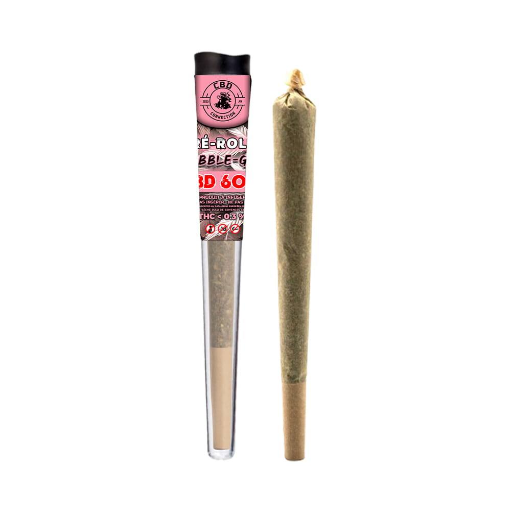 PACK 3 Pré-rolls CBD 60% BUBBLE GUM