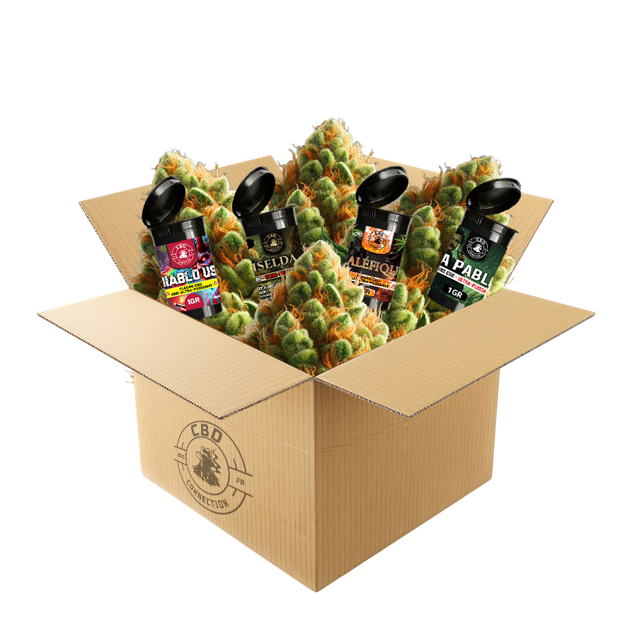 Pack Découverte Fleurs CBD Ultra-Puissant – (4x1g)