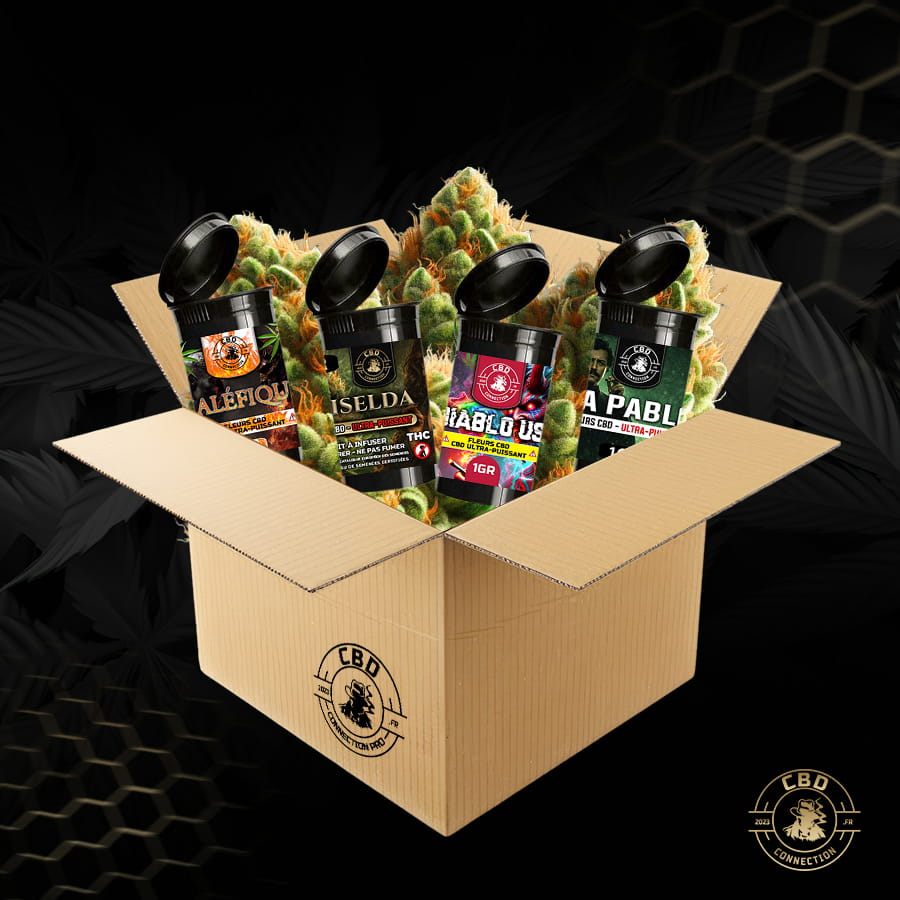 Pack Découverte Fleurs CBD Ultra-Puissant – (4x1g)