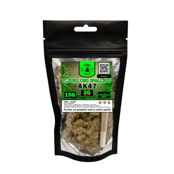 AK47 Small Bud – 15G + 2G offerts + 1 pré-roll offert