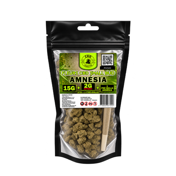 Amnésia Small Bud – 15G + 2G offerts + 1 pré-roll offert
