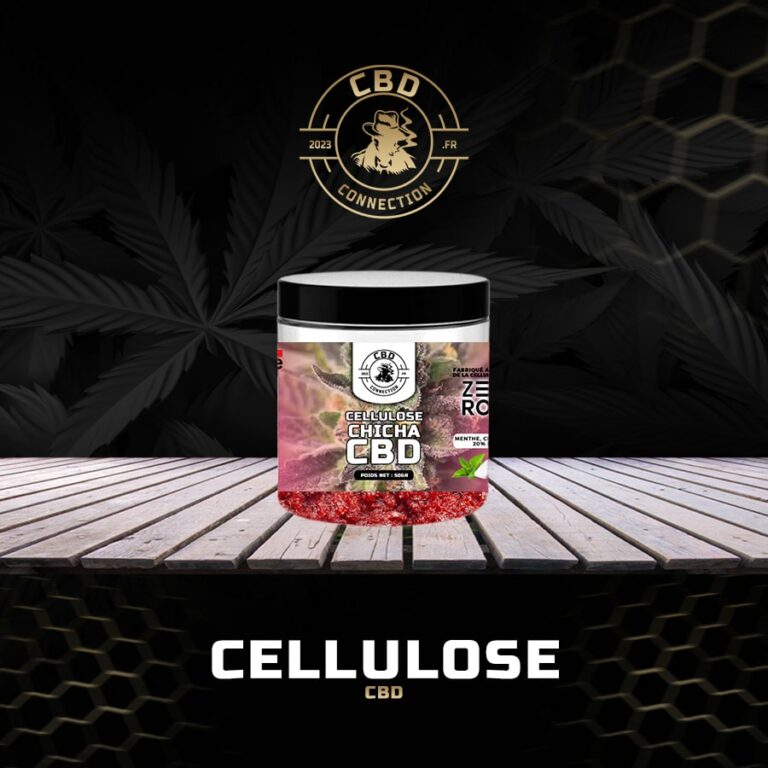 Cellulose à Chicha CBD – Goût Menthe & Chewing-Gum