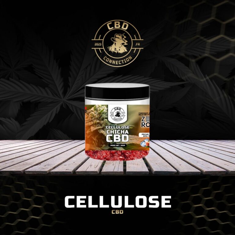 Cellulose à Chicha CBD – Goût Pêche Glacée