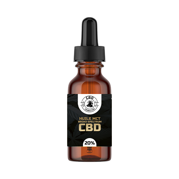 Huile MCT Broad Spectrum 20% (sans THC)