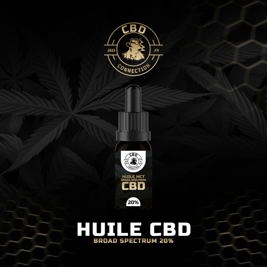Huile MCT Broad Spectrum 20% (sans THC)